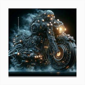 Futuristic Motorcycle 12 Canvas Print