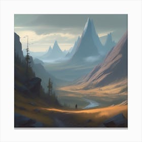 Landscape Painting 147 Canvas Print