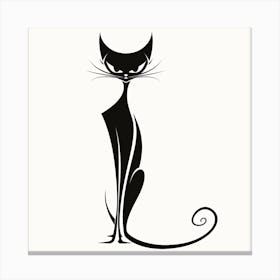 Black Cat 5 Canvas Print