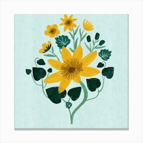 Yellow Flowers Canvas Print