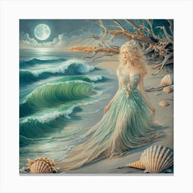 A Serene And Enchanting Illustration Of A Lullaby Wwccxoorqlgaj5 E13ky2g Dn0q50yhsgk5dzf Zhnniw Canvas Print