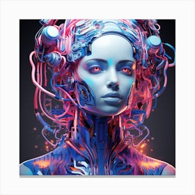 Futuristic Woman 8 Canvas Print