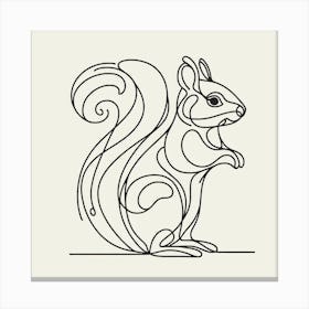 Squirrel Picasso style 2 Canvas Print