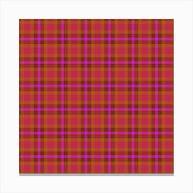 Plaid Fabric 88 Canvas Print