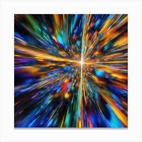 Abstract Space Burst 2 Canvas Print