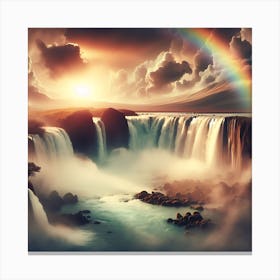 Mythical Waterfall 3 Canvas Print