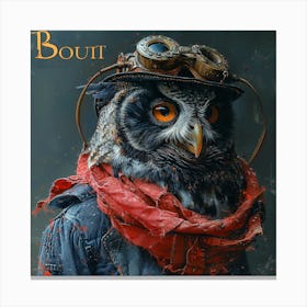 Steampunk Owl 10 Canvas Print