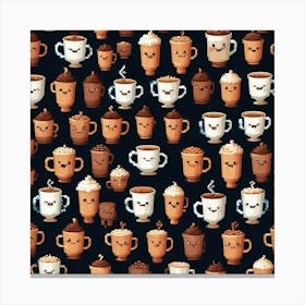 Coffee Mugs 6 Canvas Print