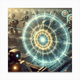 Energy Disruption Fields Converted Canvas Print