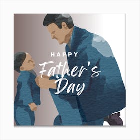 Photo Father S Day Instagram Post Canvas Print