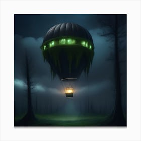 Dark Hot Air Balloon 4 Canvas Print