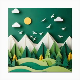 Paper Art 9 Canvas Print