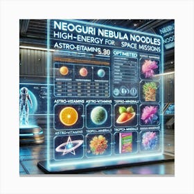 Nutritional Info Scifi Canvas Print