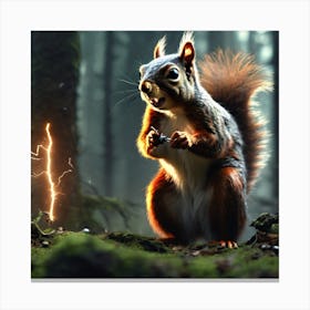 Squirrel In The Forest 167 Canvas Print