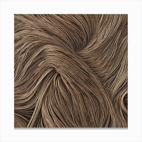 Wavy Hair Texture Canvas Print