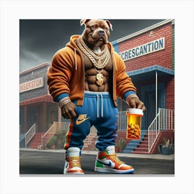 Nike Dog Canvas Print