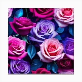 Roses Wallpaper 10 Canvas Print