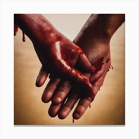 Bloody Hands Canvas Print