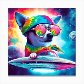 Space Dog Canvas Print