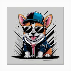 Corgi Dog Canvas Print