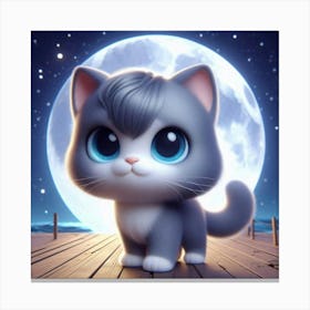 Cute Cat Canvas Print