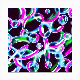 Bubbles Background Canvas Print