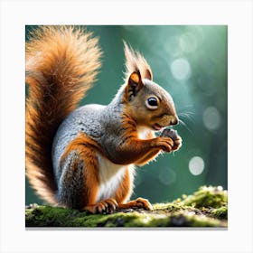 Squirrel In The Forest 266 Canvas Print