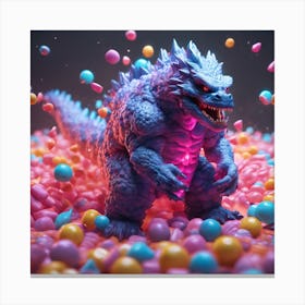 Godzilla 8 Canvas Print