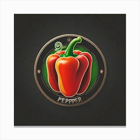 Pepper Logo 12 Canvas Print