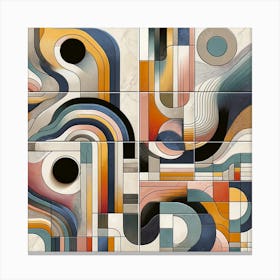 Abstract Geometric Wall Art Canvas Print