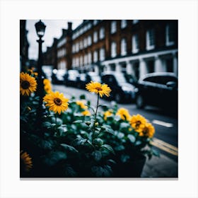 Flowers In London Photography (13) Canvas Print