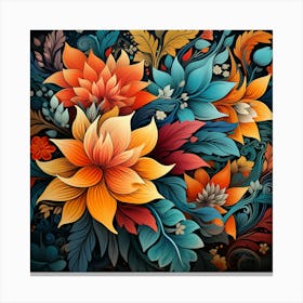 Colorful Flowers Canvas Print