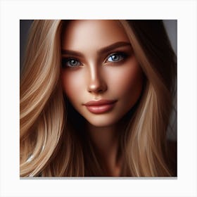 Most Beautiful woman from Russia, DALL-E 7 Canvas Print