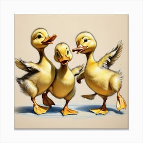 Ducklings 35 Canvas Print