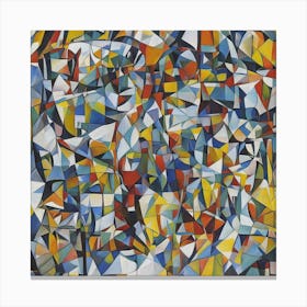 Abstract Painting Cubist Canvas Print