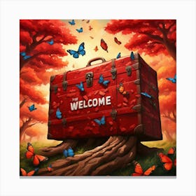 Welcome To The Forest Canvas Print