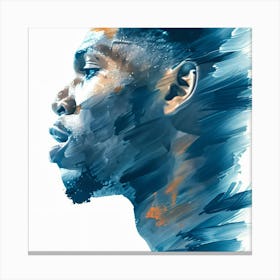 Portrait Of A Basketball Player Canvas Print