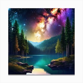 Galaxy Night Sky 1 Canvas Print