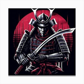 A traditional samurai warrior 1 Canvas Print