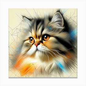 Feline Cat Creative Artwork Illustration 118 Canvas Print