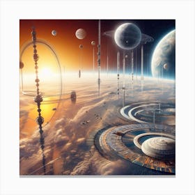 Space City 25 Canvas Print