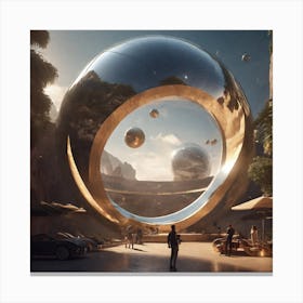 Futuristic City 57 Canvas Print