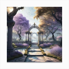 Lavender fantasy, the gateway Canvas Print