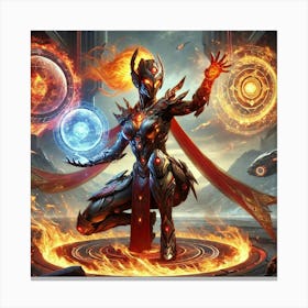 Empress Lian Master Of Fire And Earth Sci Fi Canvas Print