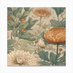 Chrysanthemums 1 Canvas Print
