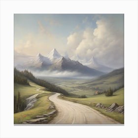 Road To The Mountains Canvas Print