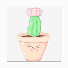 Cute Cactus 1 Canvas Print