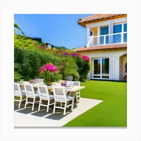 California Villa Canvas Print