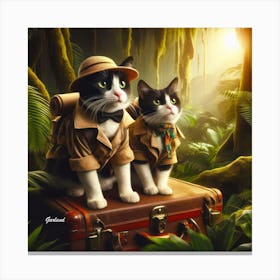 Bush Cats Canvas Print