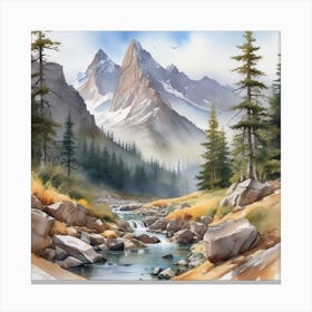 Mountain Stream 13 Canvas Print